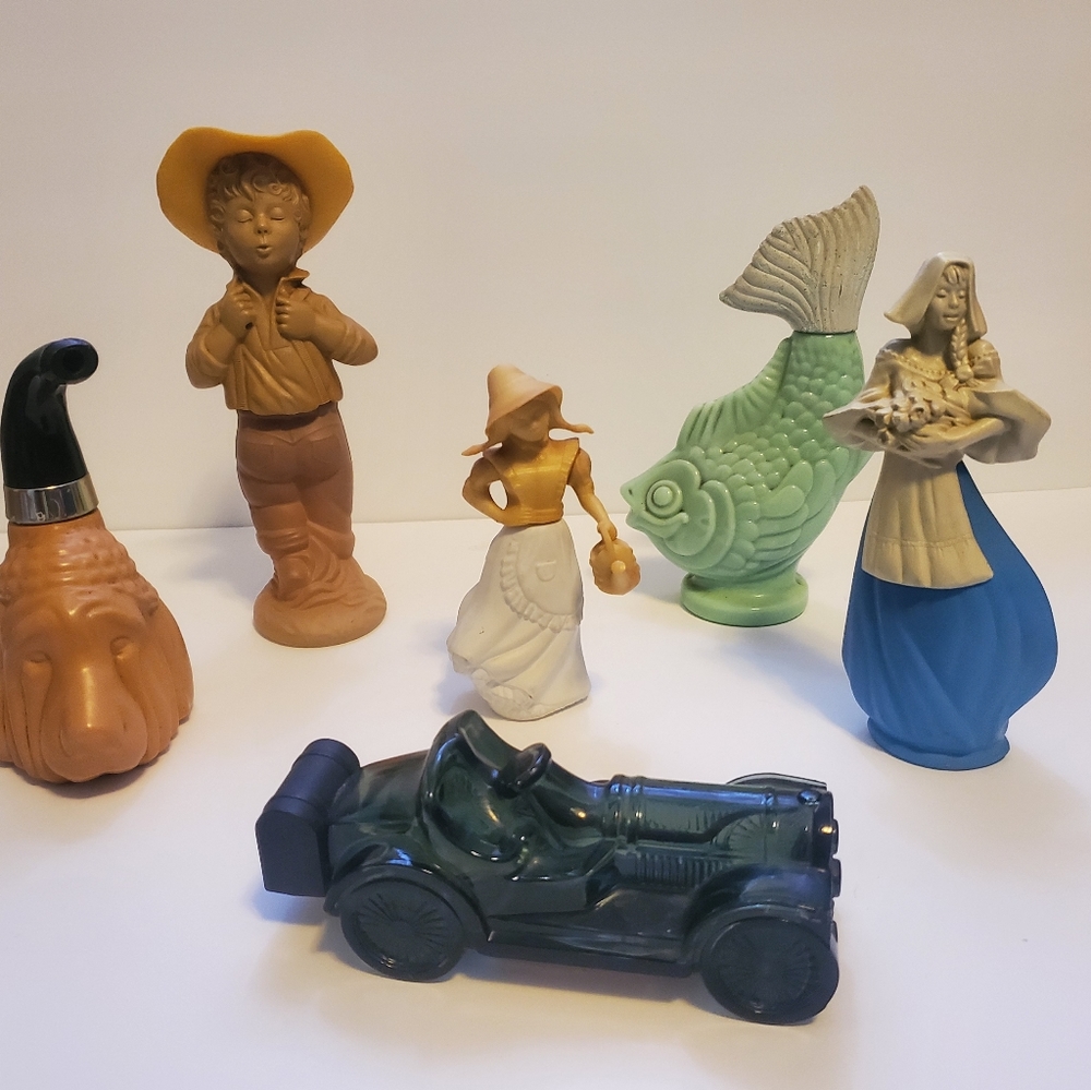 6 avon perfume bottles
